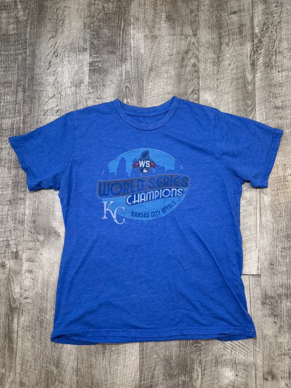 Kansas City Royals Blue World Series Champions T-Shirt
